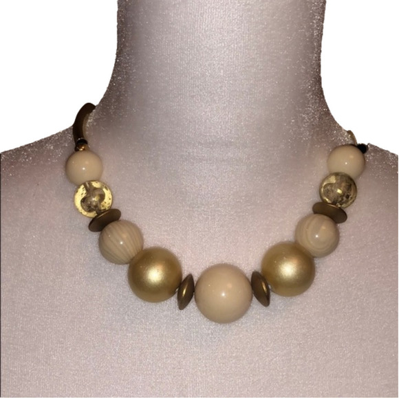𝅺costume JEWELRY Big Bead Choker - Picture 1 of 3